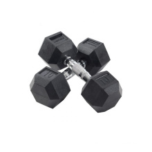 OEM por atacado Ferro fundido de ferro fundido Fitness Rubber Hex Dumbbell Preço definido